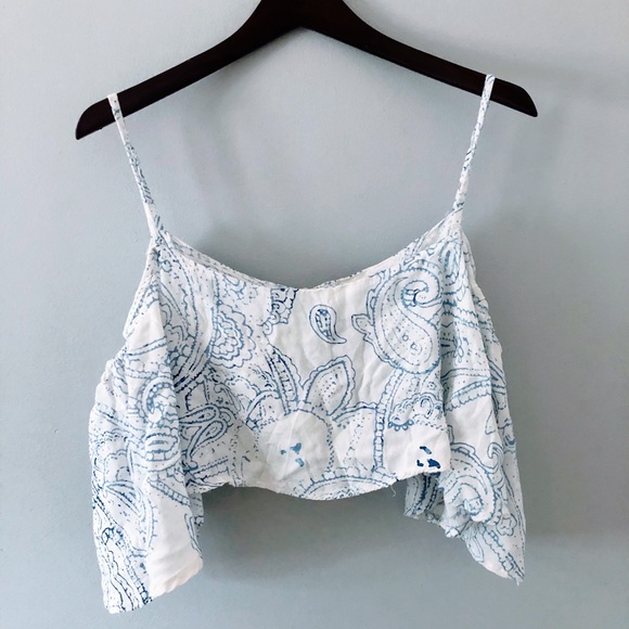 Bohome Collection Tops - Paisley Crop Top